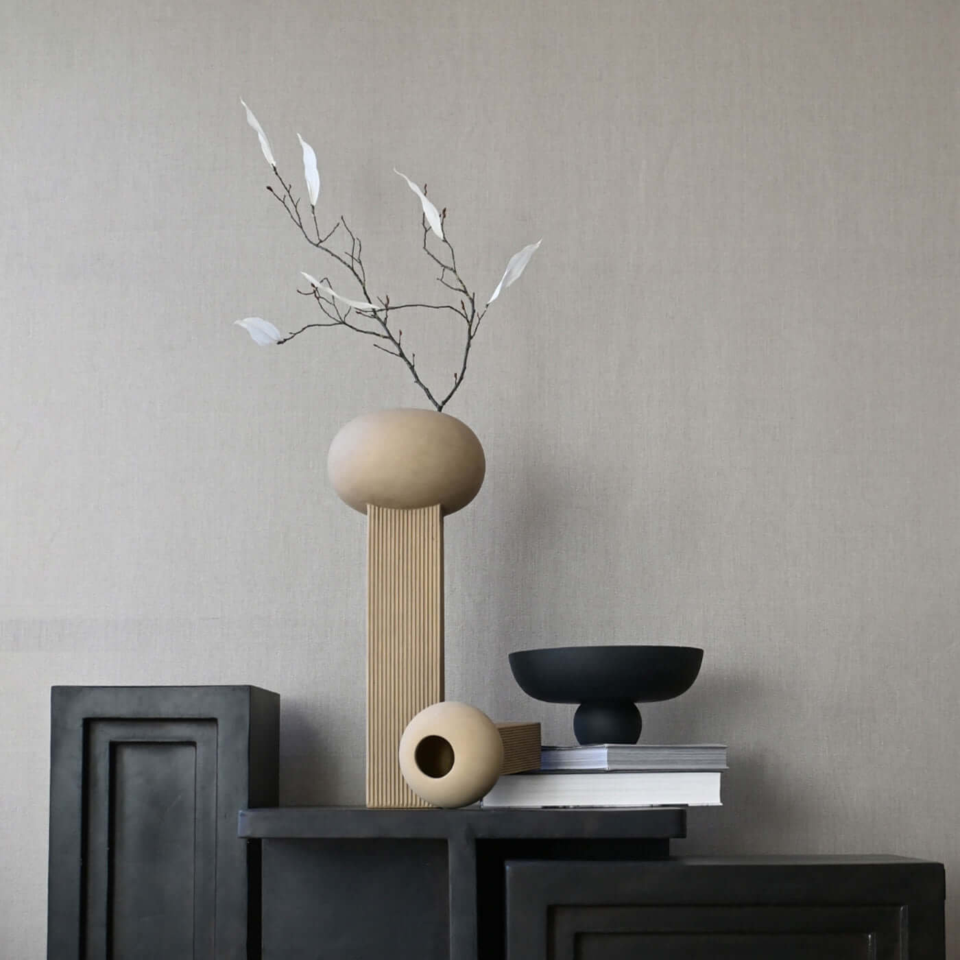 Photophore en céramique Bol | vase pour bougie