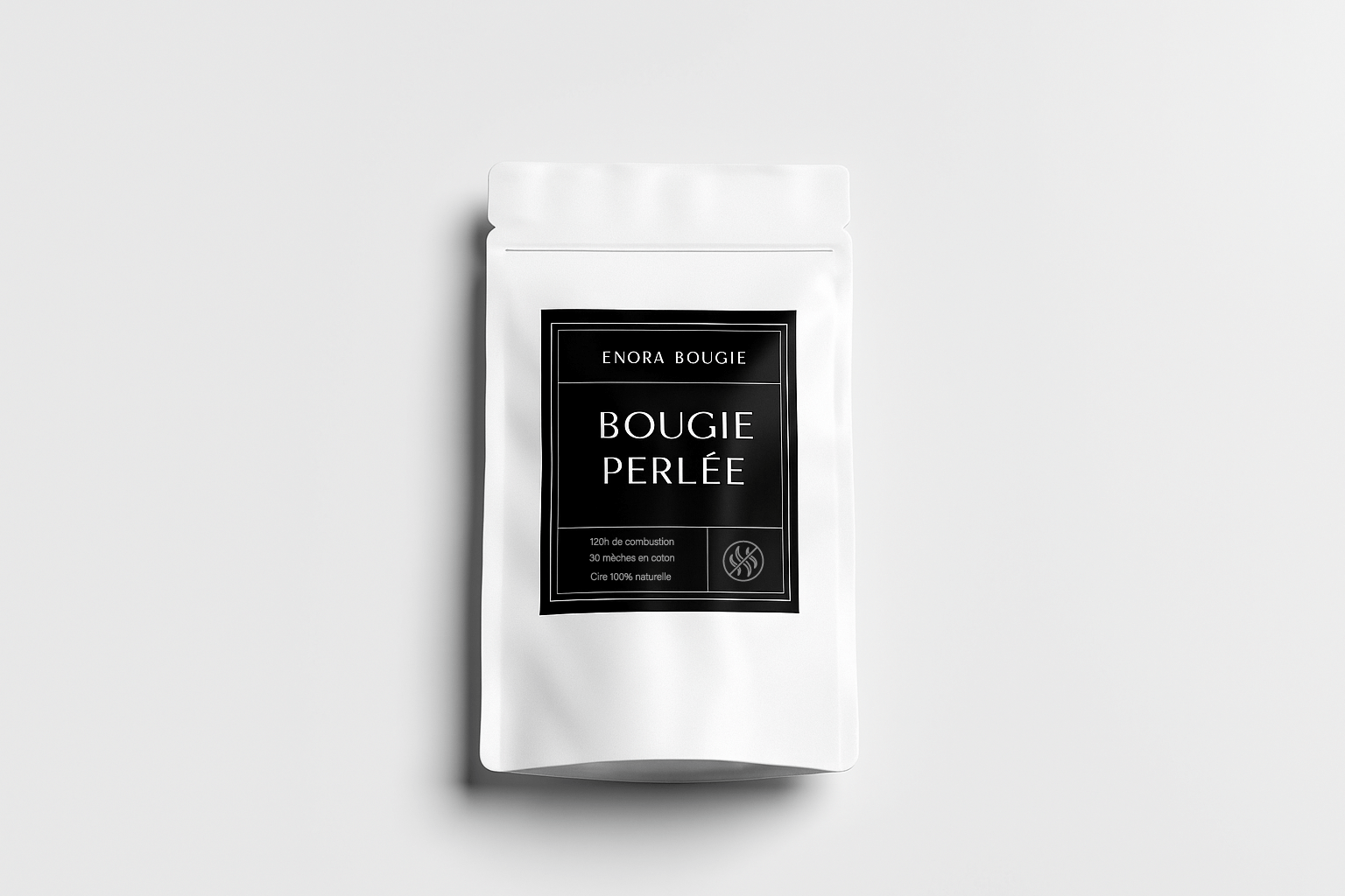 Bougie perlée de cire  | Non Parfumée