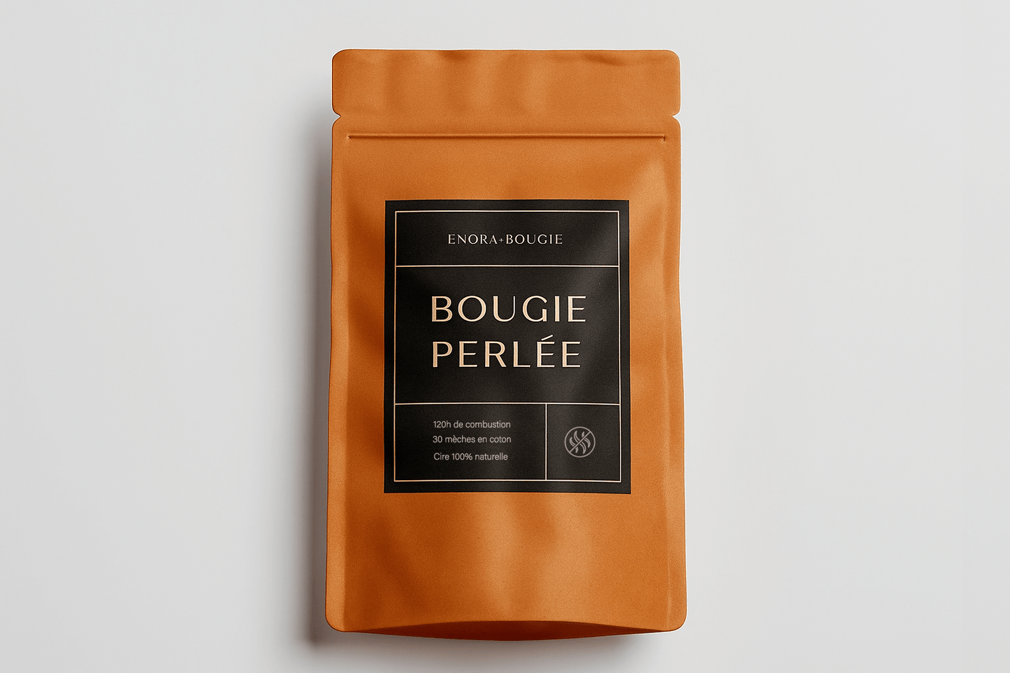 Bougie perlée de cire  | Non Parfumée