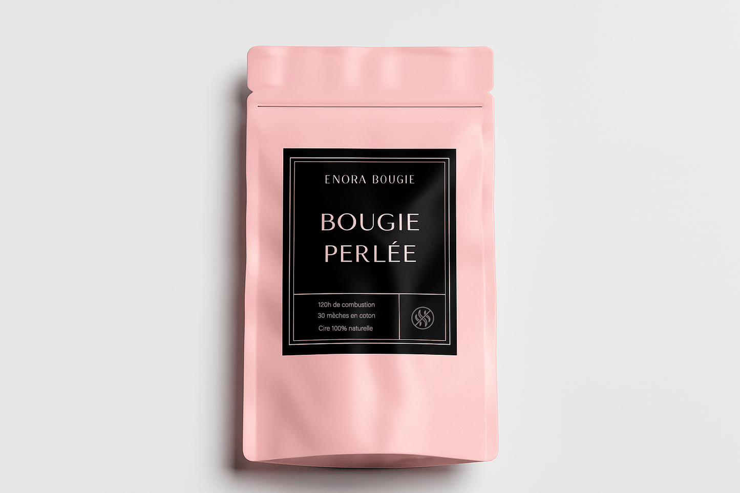 Bougie perlée de cire  | Non Parfumée