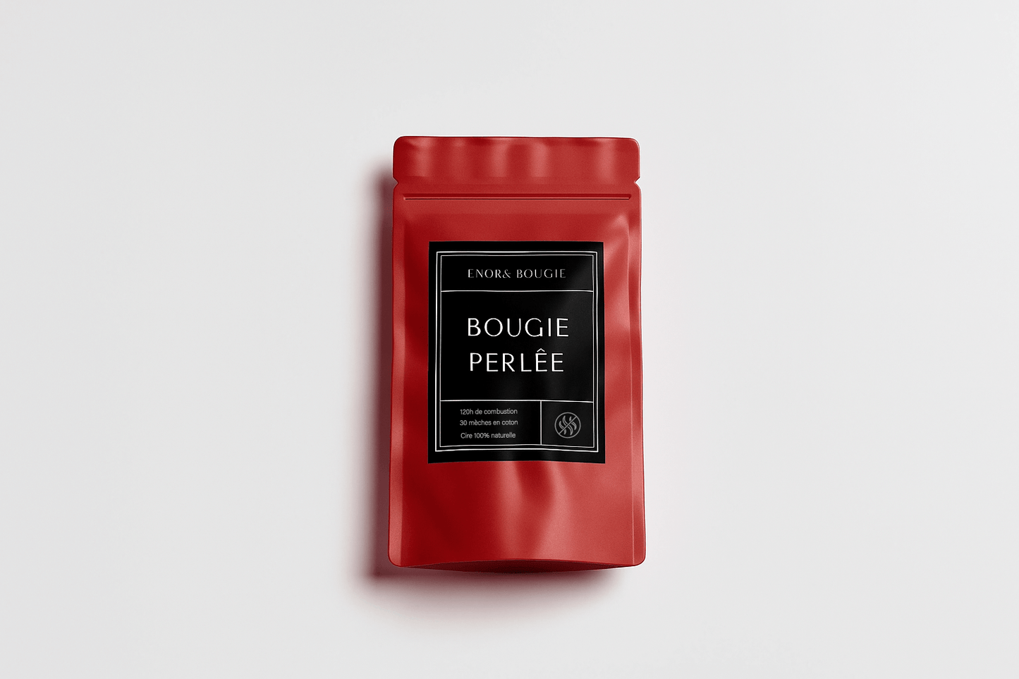 Bougie perlée de cire  | Non Parfumée