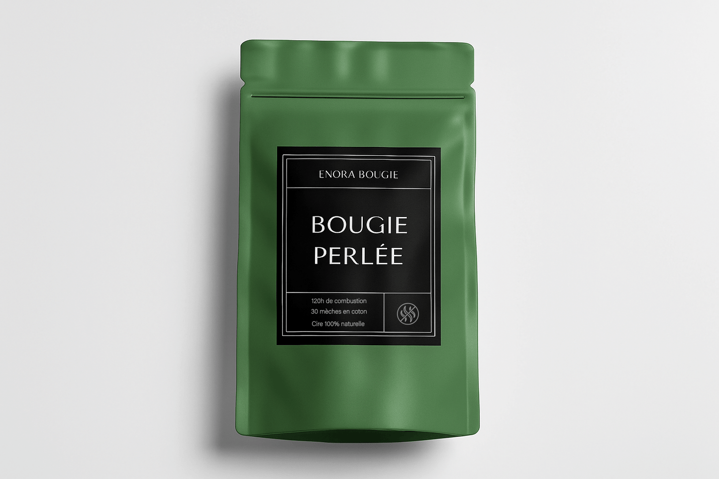 Bougie perlée de cire  | Non Parfumée