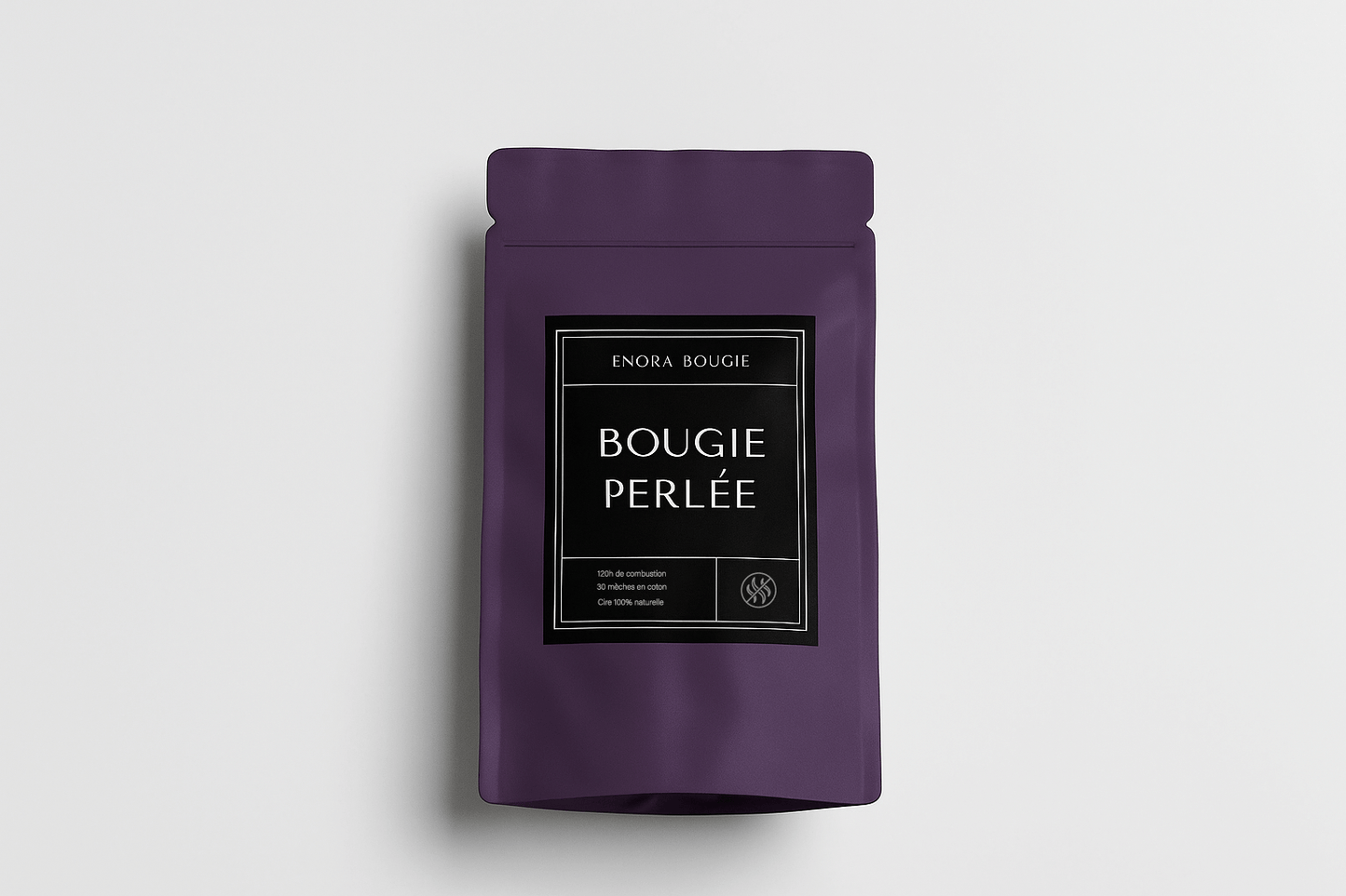 Bougie perlée de cire  | Non Parfumée