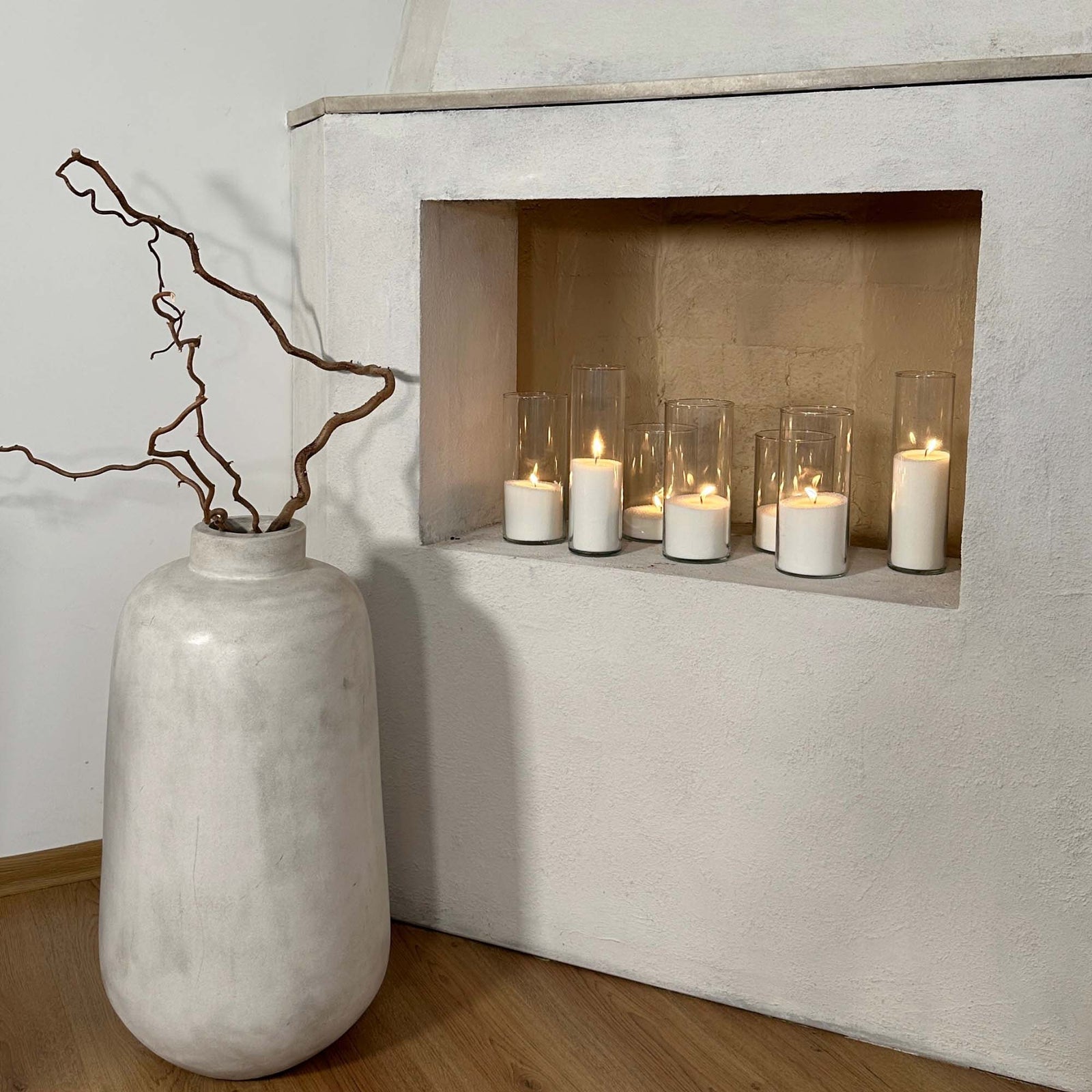 Cylindres en verre | vase pour bougie