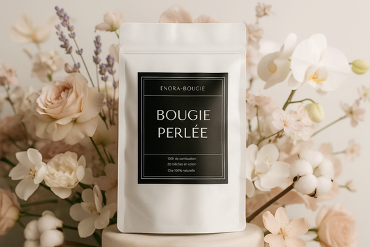 Bougie perlée de cire | Parfums Bougie Floraux