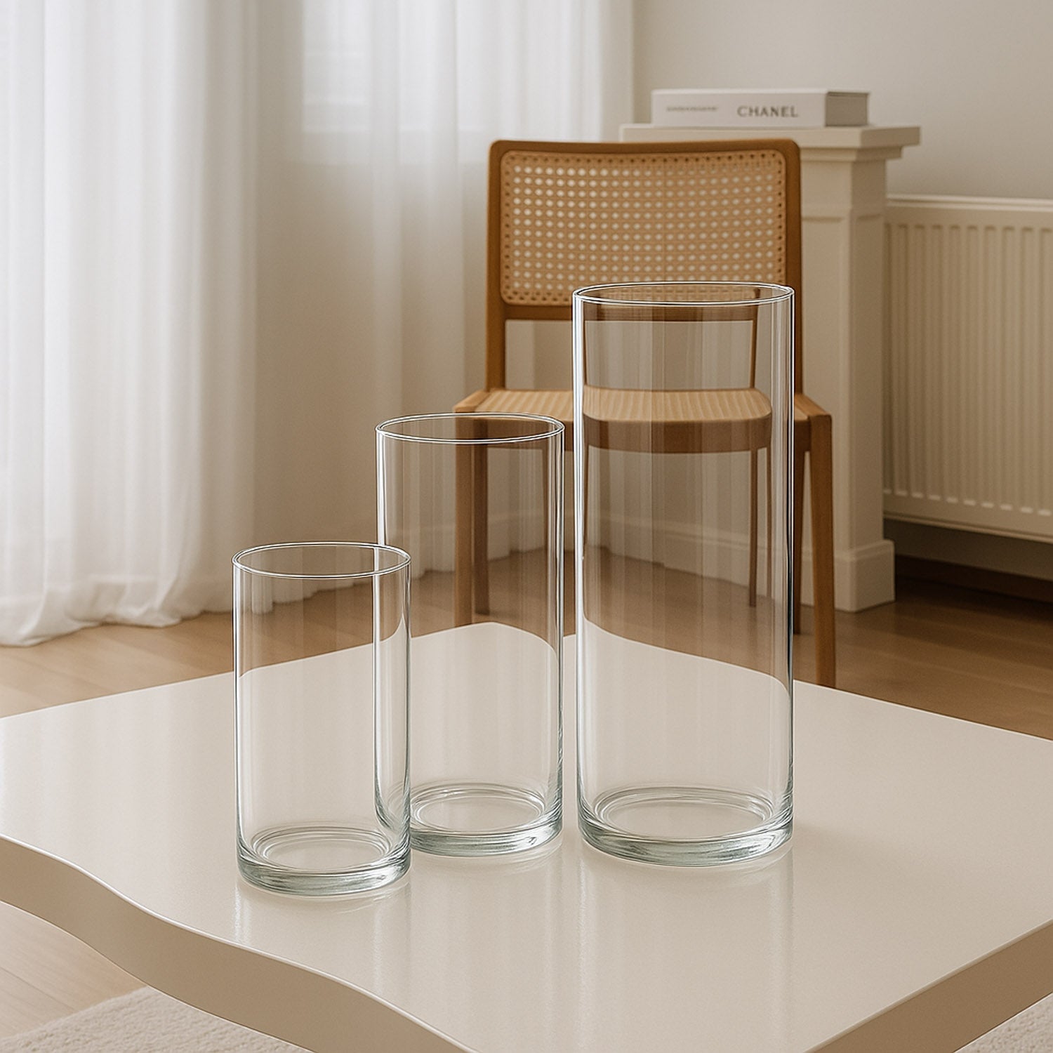 Cylindres en verre | vase pour bougie