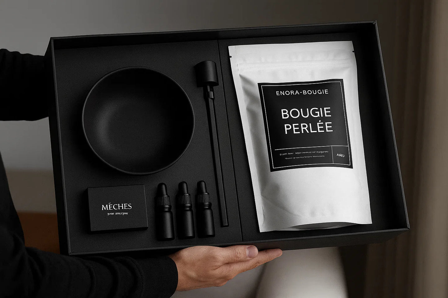 Coffret Bougie Perlée