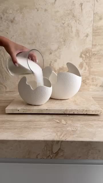 Photophore en céramique blanche | Bougeoir pour bougie