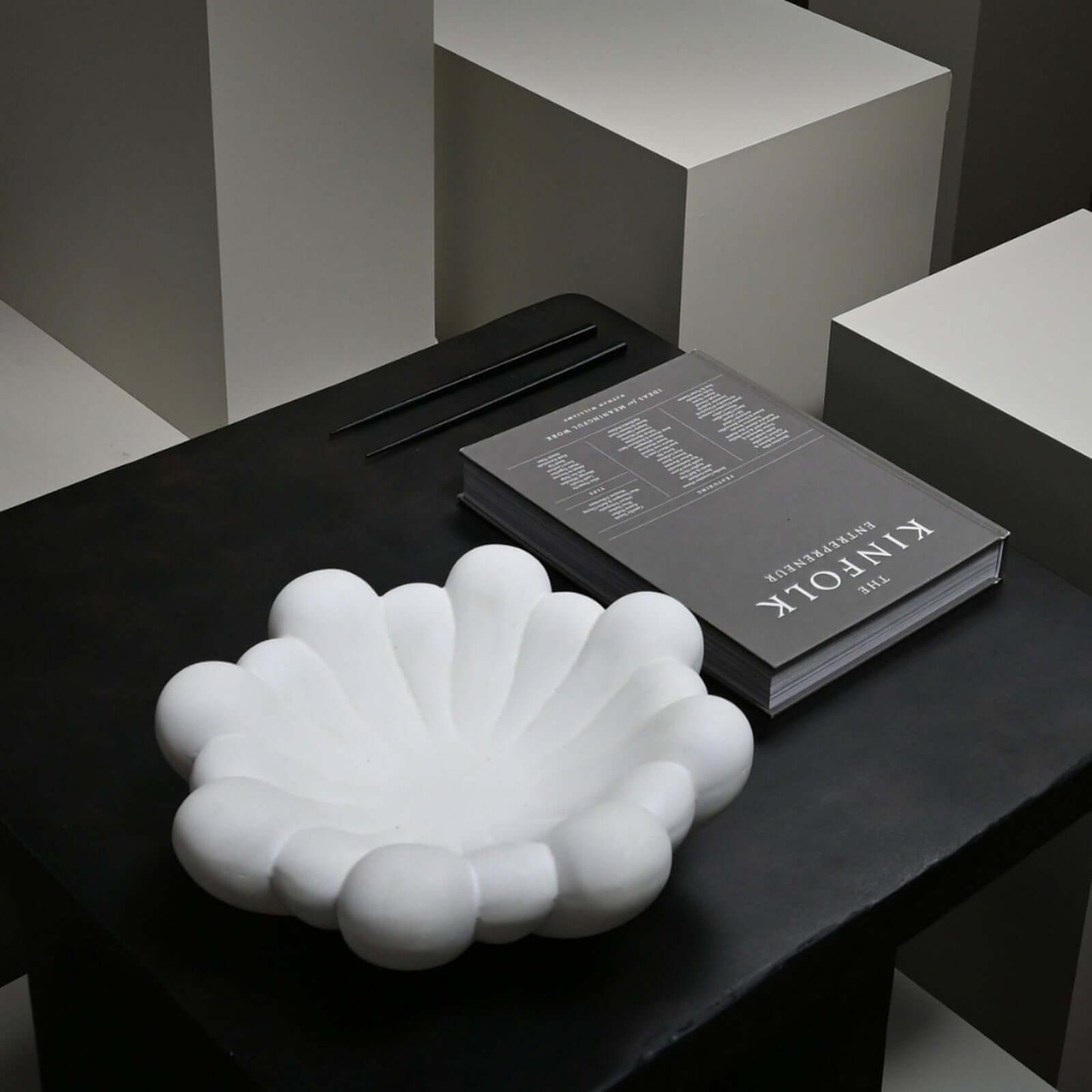 Photophore en céramique pétale | Bougeoir pour bougie